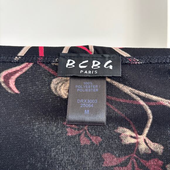 RARE VTG BCBG PARIS Floral Top & Midi Skirt (Matching Set) Y2K Size Medium - Picture 11 of 11